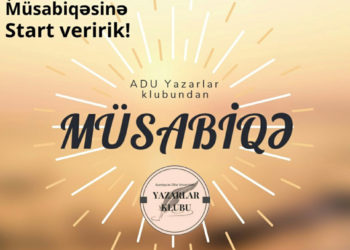 I “SÖZ” yazı müsabiqəsinə əsərlərin qəbulu bu gün başa çatır